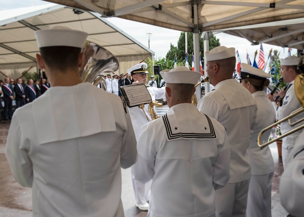 CNE-CNA Band performance at 57th French-American Navy Grasse Day