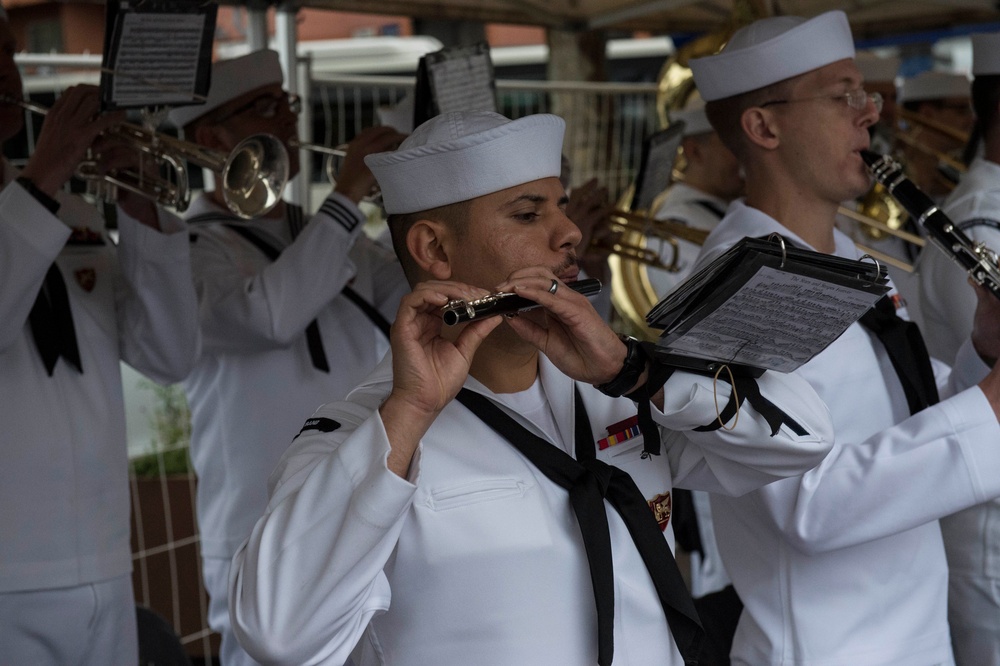 CNE-CNA Band performance at 57th French-American Navy Grasse Day
