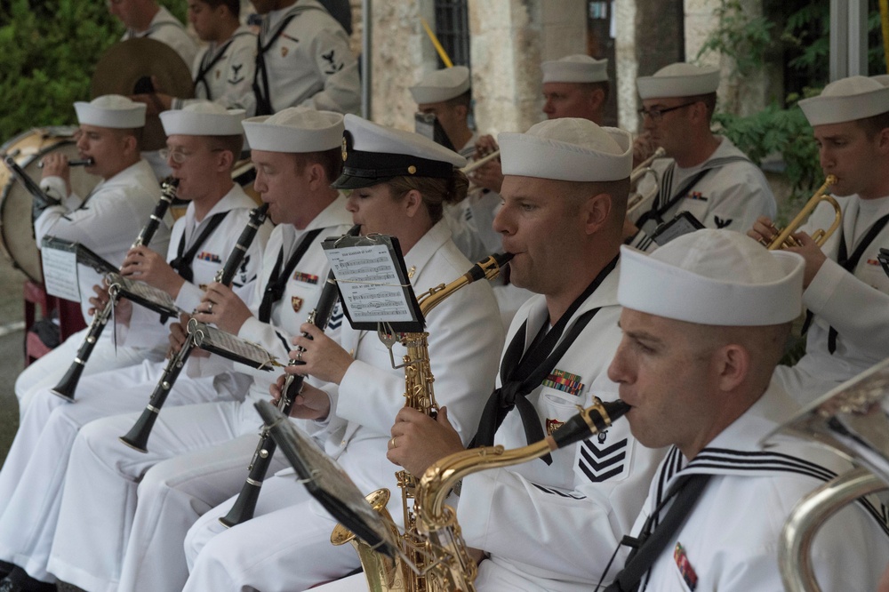 CNE-CNA Band performance at 57th French-American Navy Grasse Day