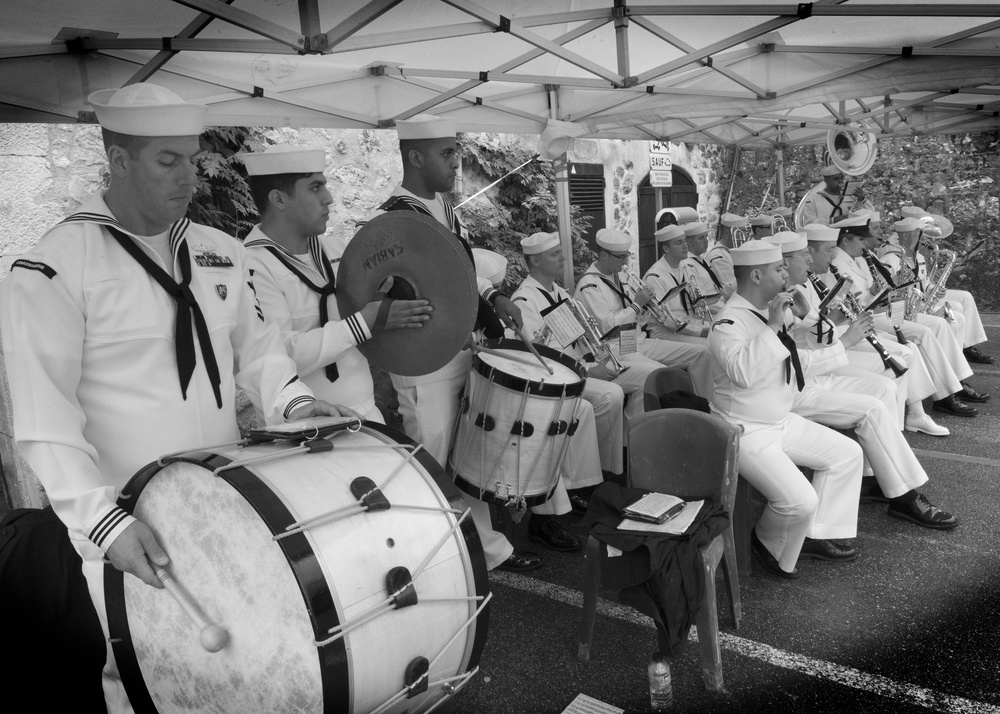 CNE-CNA Band performance at 57th French-American Navy Grasse Day
