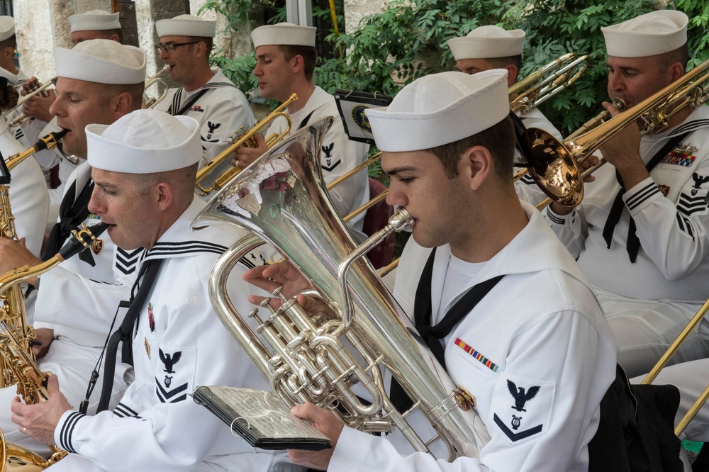 CNE-CNA Band performance at 57th French-American Navy Grasse Day