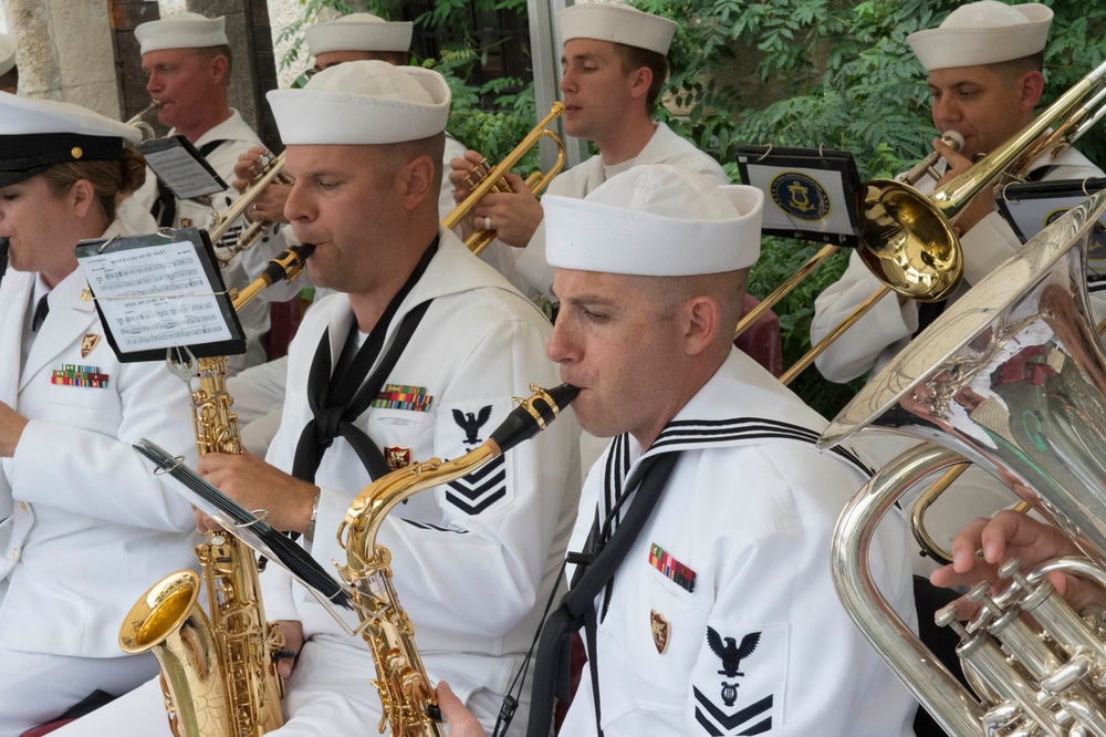 CNE-CNA Band performance at 57th French-American Navy Grasse Day