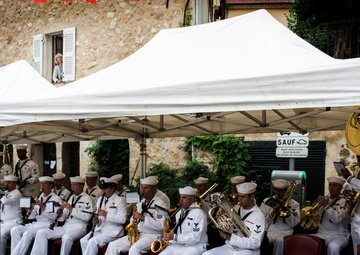CNE-CNA Band performance at 57th French-American Navy Grasse Day