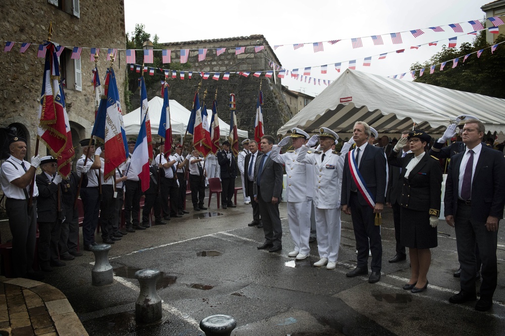 U.S. Naval Forces Europe-Africa Chief of Staff, honors 57th French-American Navy Grasse Day
