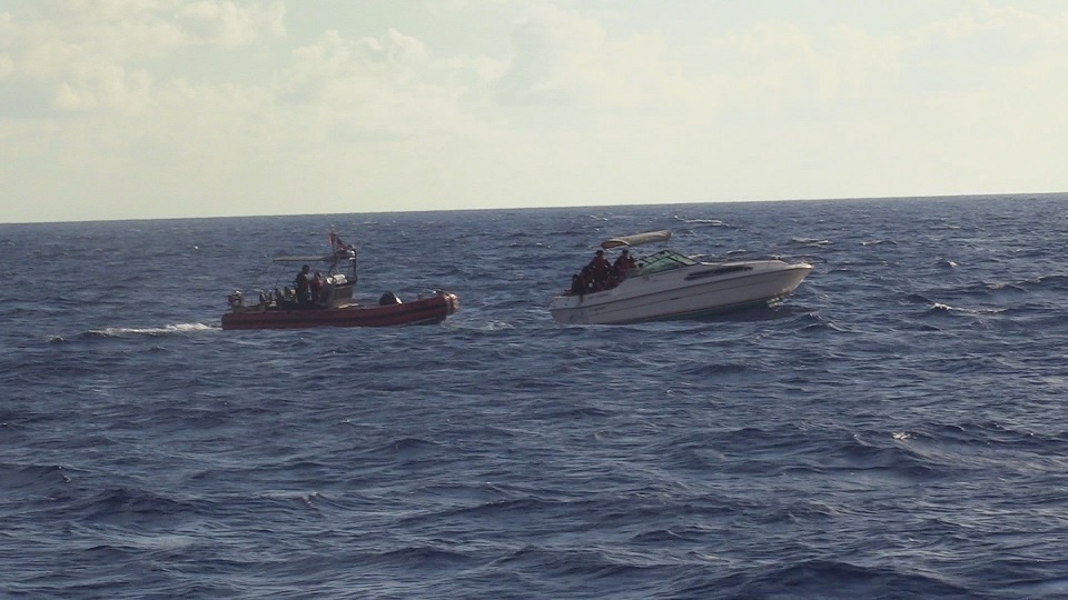 Coast Guard interdicts 13 migrants, suspected smuggler 25 miles east of Miami