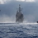 USS Antietam (CG 54), Special Boat Team 12 and EOD Mobile Unit 5 conduct a VBSS training exercise