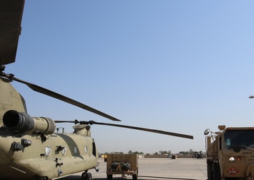 244th Expeditionary COmbat Aviation Brigade Becomes First Army Reserve Aviation Brigade to Deploy In Support of Operation Inheret Resolve