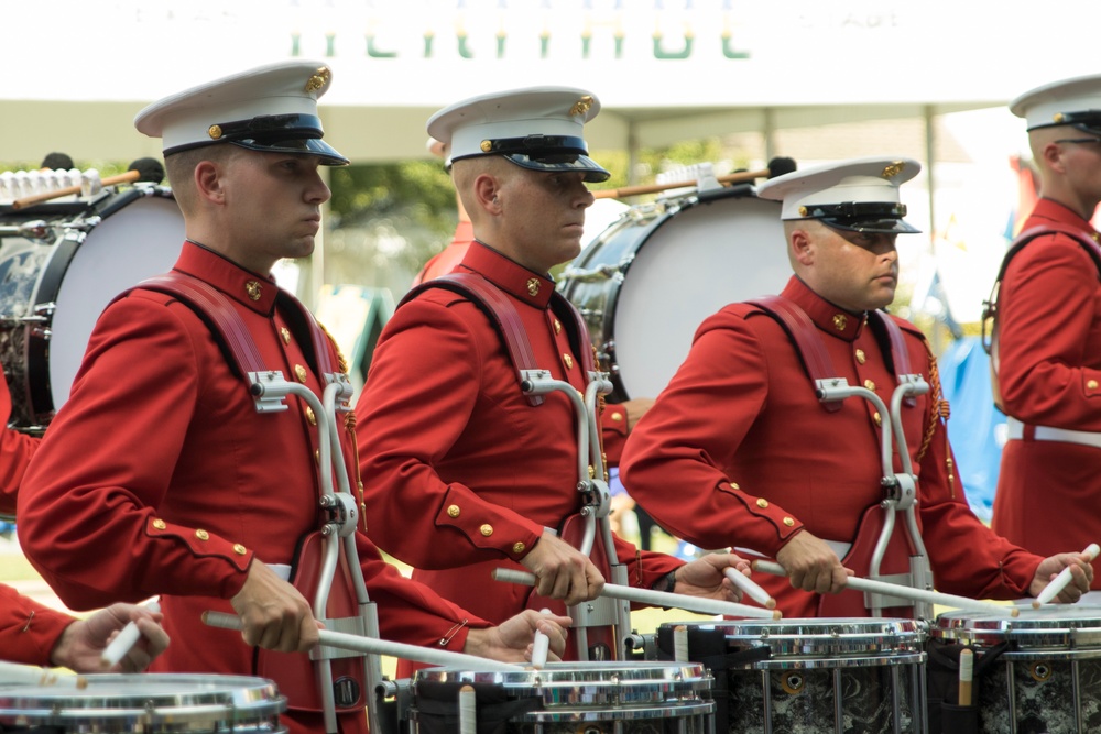 Marines perform at opening weekend of State Fair of Texas