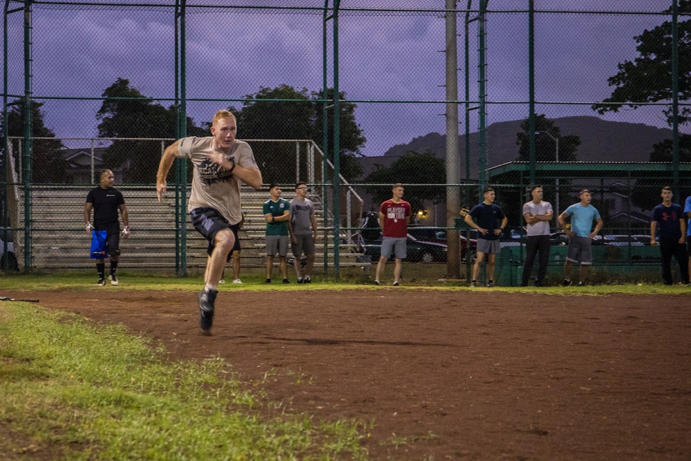 Out of the park: HQBN and CLB-3 face-off in Softball