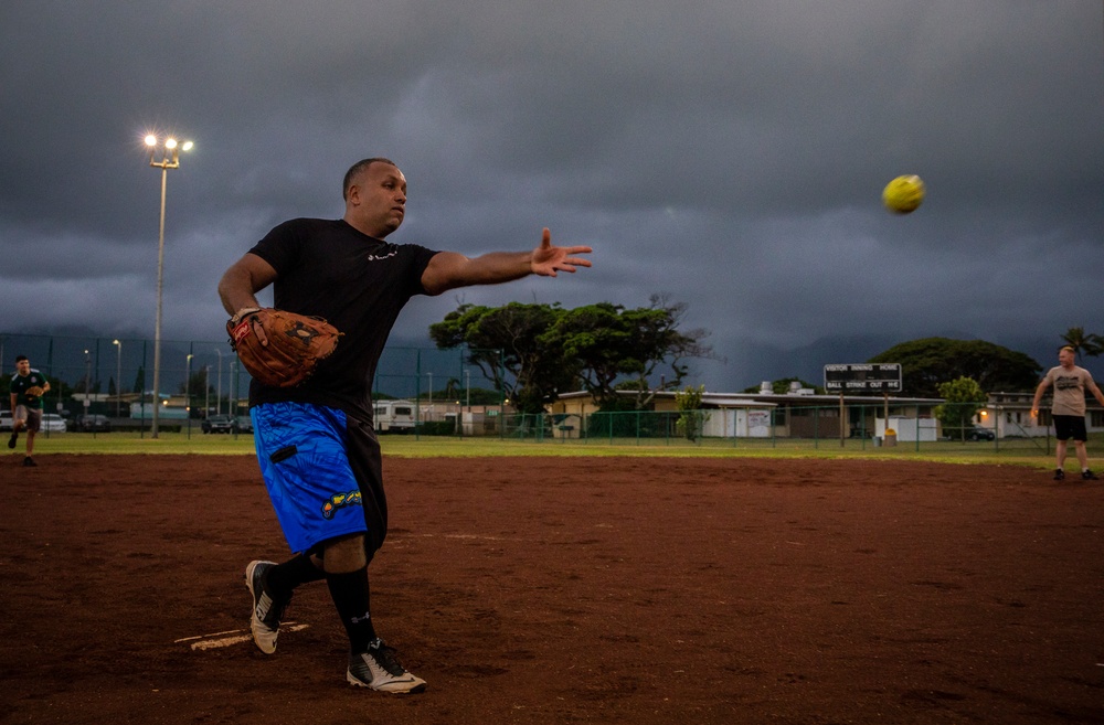 Out of the park: HQBN and CLB-3 face-off in Softball