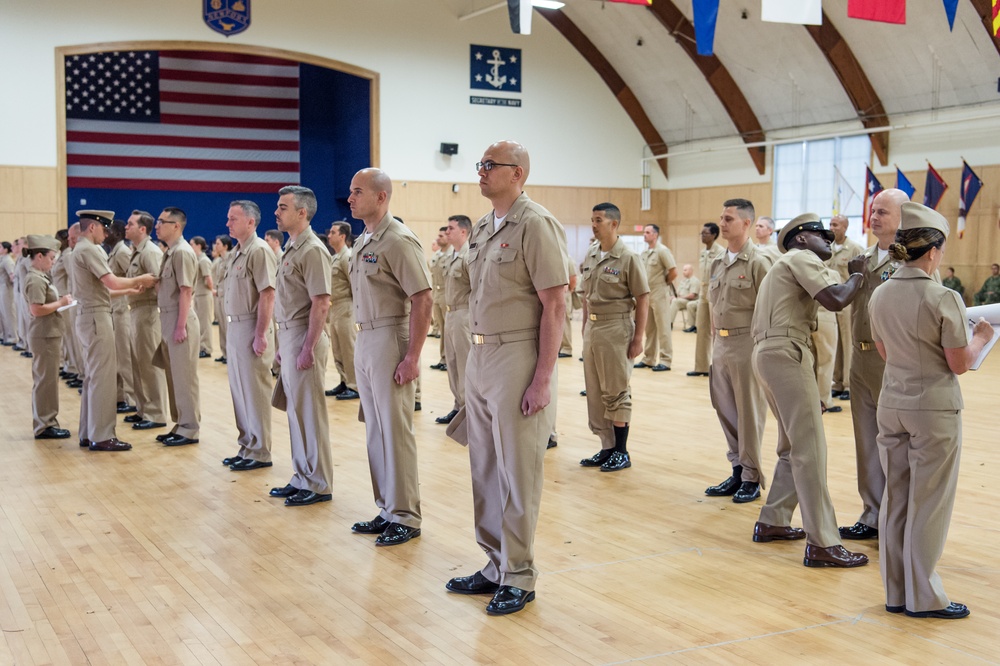191003-N-TE695-0006 NEWPORT, R.I. (Oct. 3, 2019) -- Navy ODS conduct khaki uniform inspections