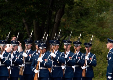 Polish Air Force Counter Part Visit Wreath Laying Ceremony