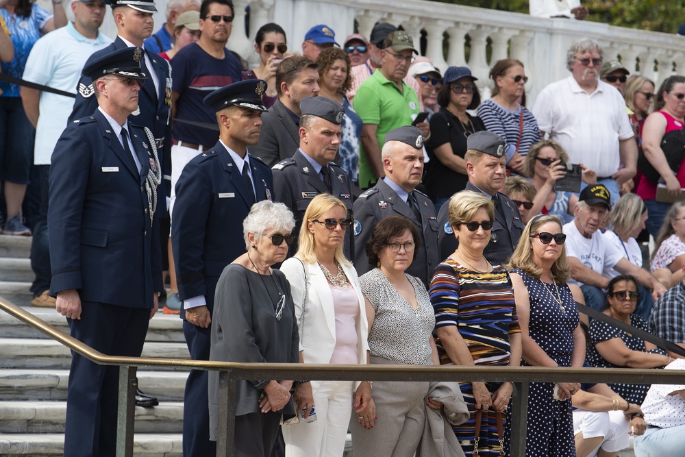 Polish Air Force Counter Part Visit Wreath Laying Ceremony