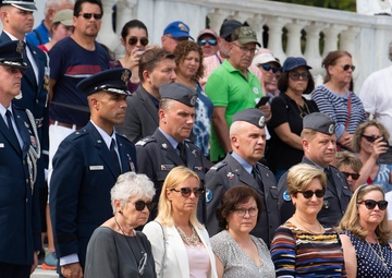Polish Air Force Counter Part Visit Wreath Laying Ceremony