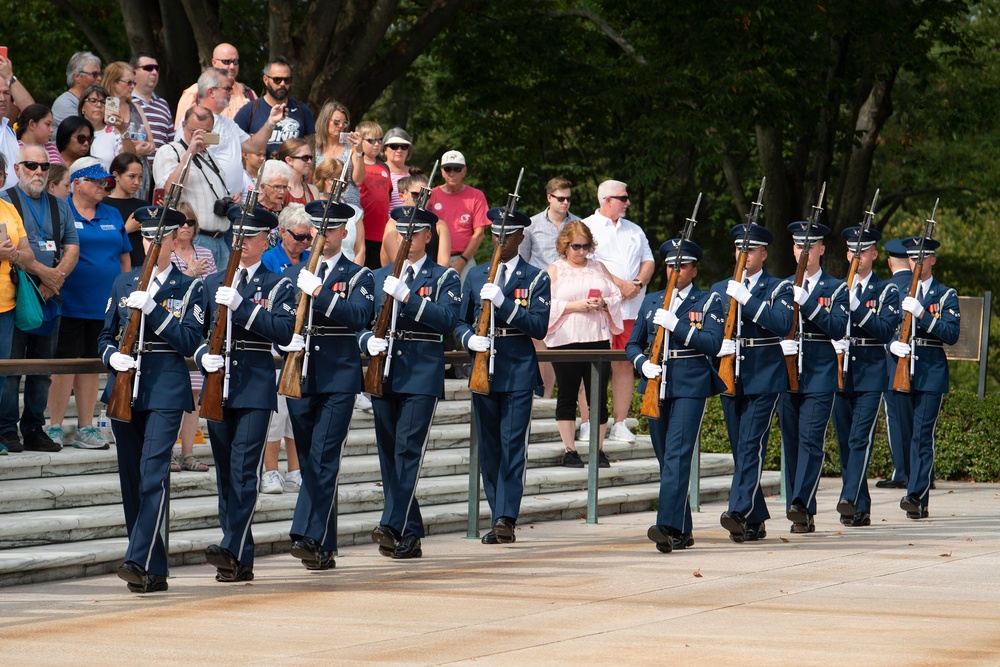 Polish Air Force Counter Part Visit Wreath Laying Ceremony