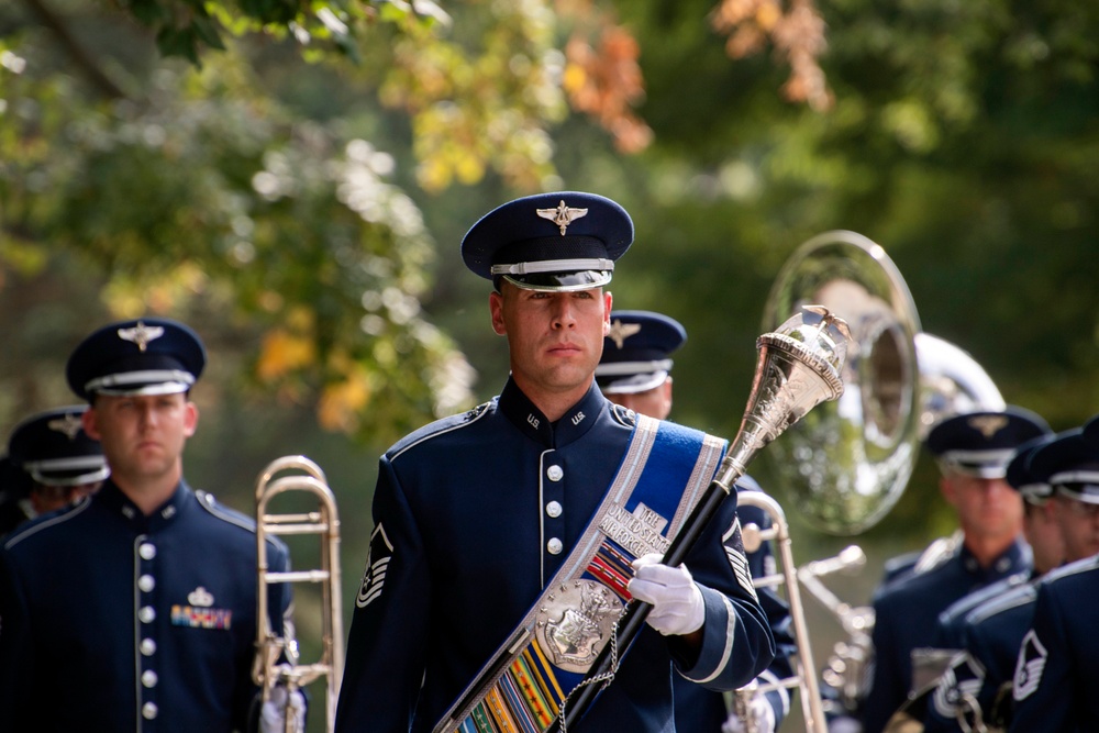 Polish Air Force Counter Part Visit Wreath Laying Ceremony