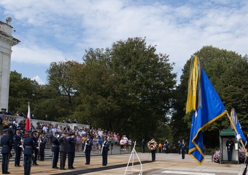 Polish Air Force Counter Part Visit Wreath Laying Ceremony