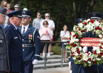 Polish Air Force Counter Part Visit Wreath Laying Ceremony