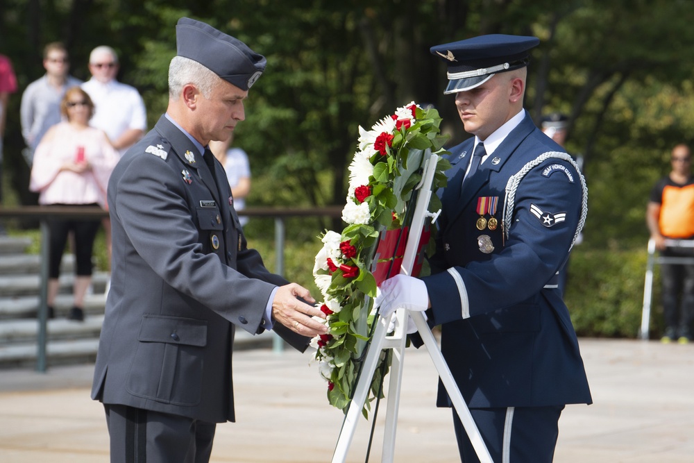 Polish Air Force Counter Part Visit Wreath Laying Ceremony