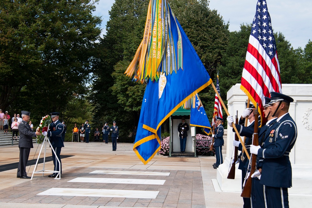 Polish Air Force Counter Part Visit Wreath Laying Ceremony