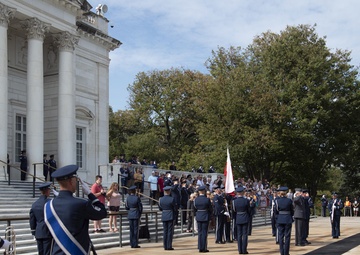Polish Air Force Counter Part Visit Wreath Laying Ceremony