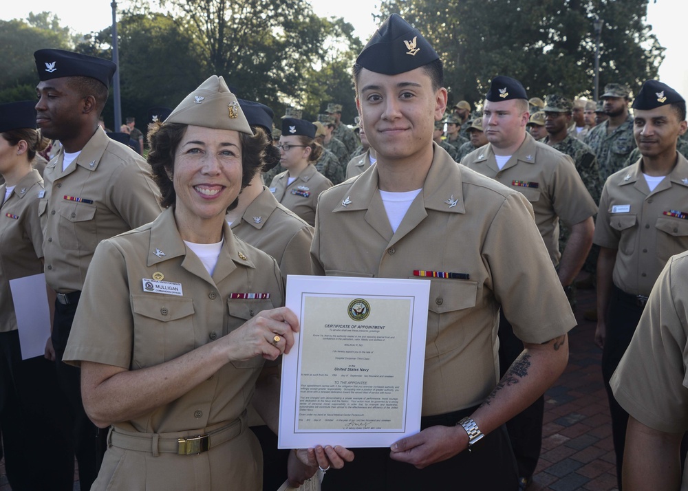 NMCP Promotes 44 Sailors with MAP