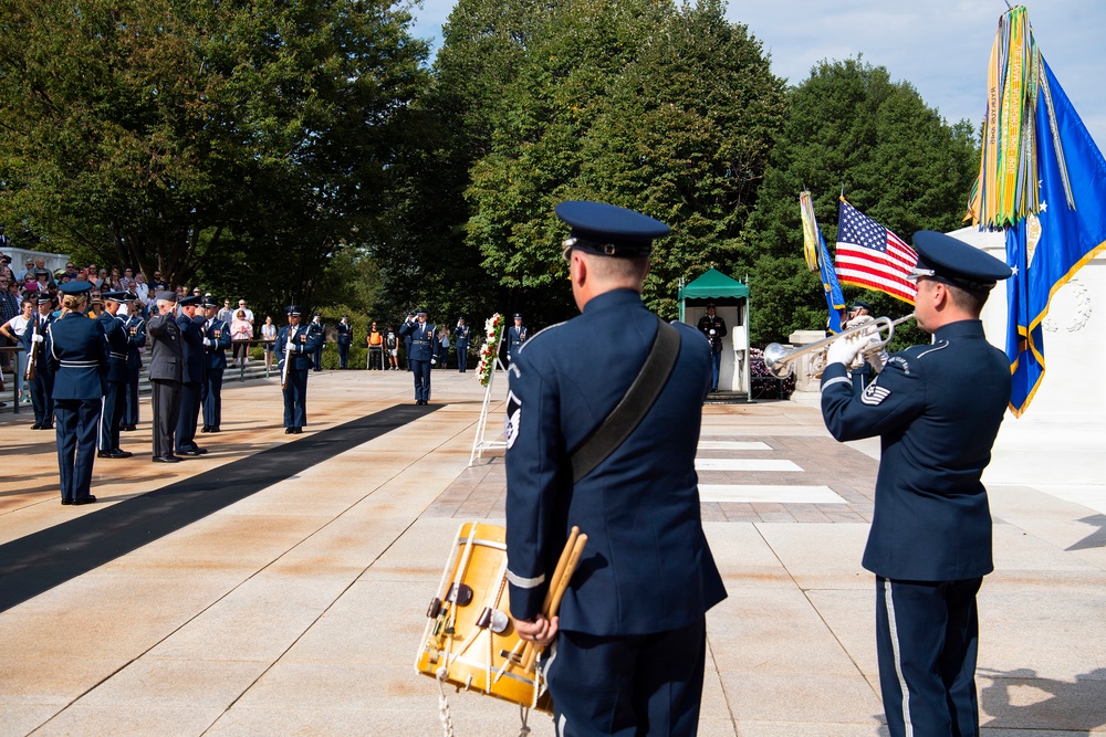 Polish Air Force Counter Part Visit Wreath Laying Ceremony