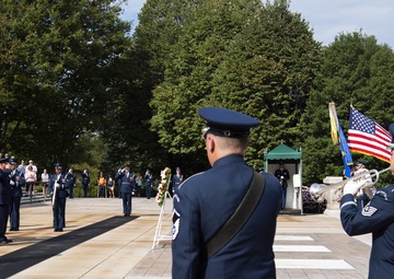 Polish Air Force Counter Part Visit Wreath Laying Ceremony