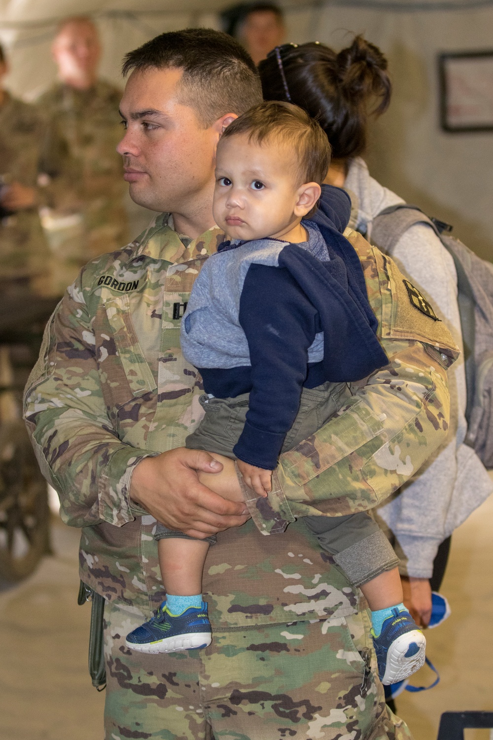 Soldiers celebrate family day with loved ones in the field