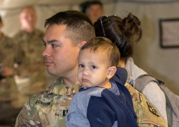 Soldiers celebrate family day with loved ones in the field