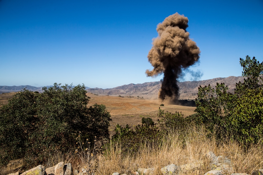 Pendleton EOD disposes of mine clearing line charges