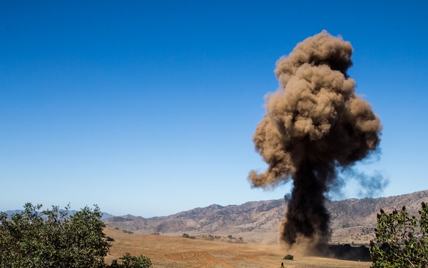 Pendleton EOD disposes of mine clearing line charges