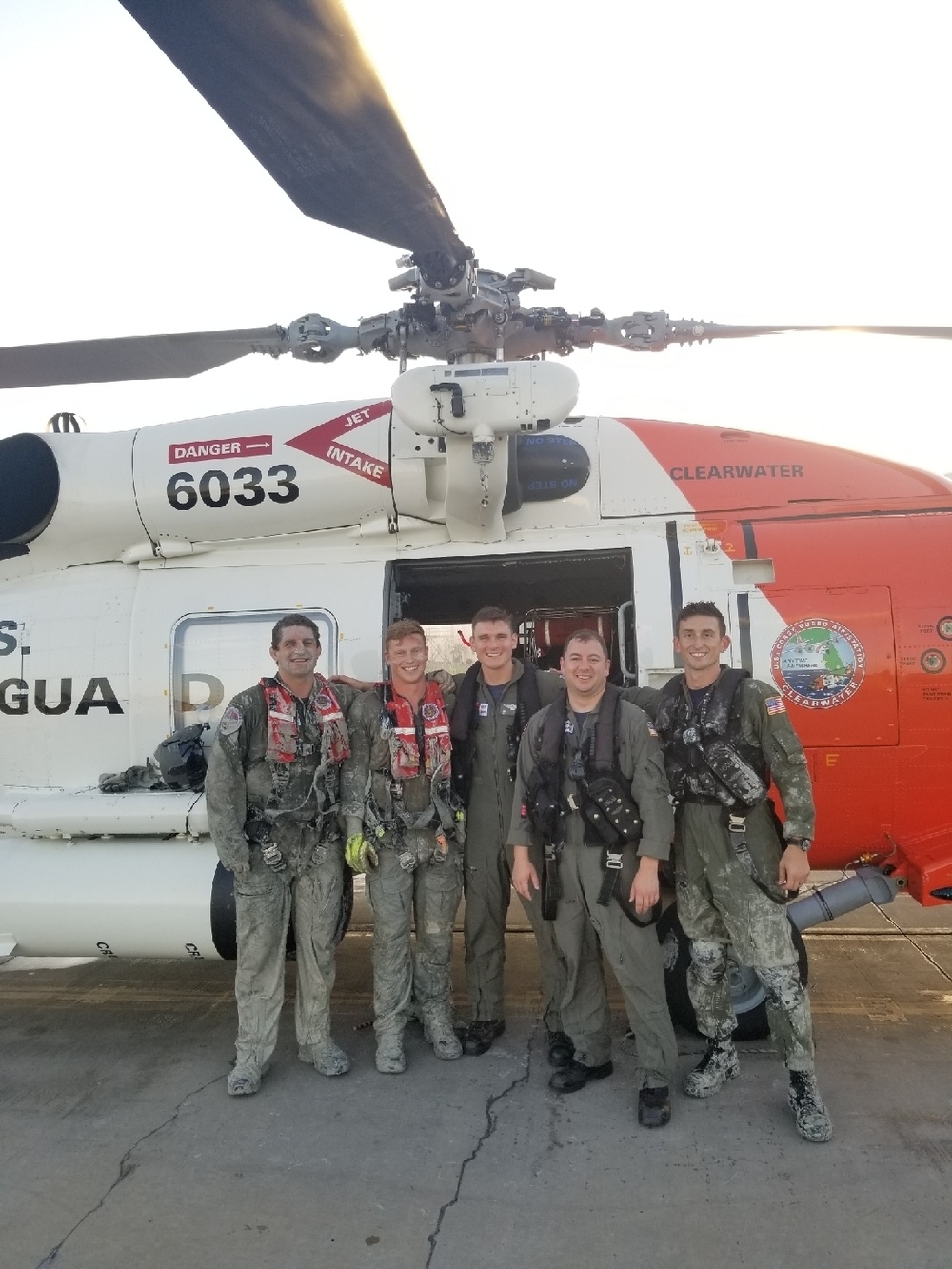 Coast Guard rescues two pilots from helicopter crash