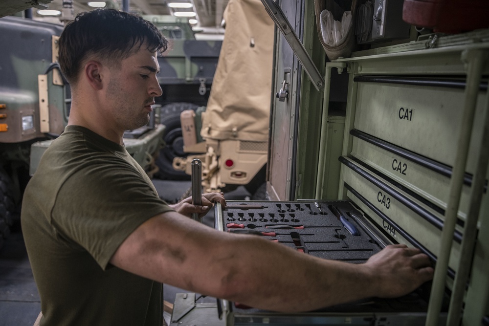 Automotive Maintenance aboard USS John P. Murtha