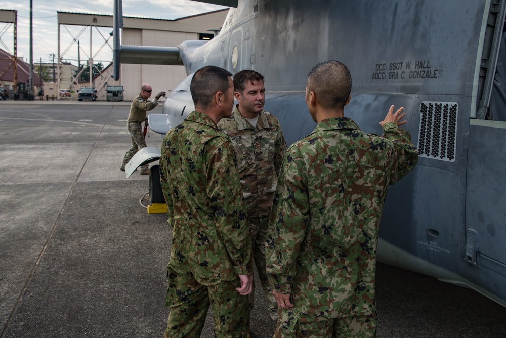 JASDF, USFJ senior enlisted tour CV-22