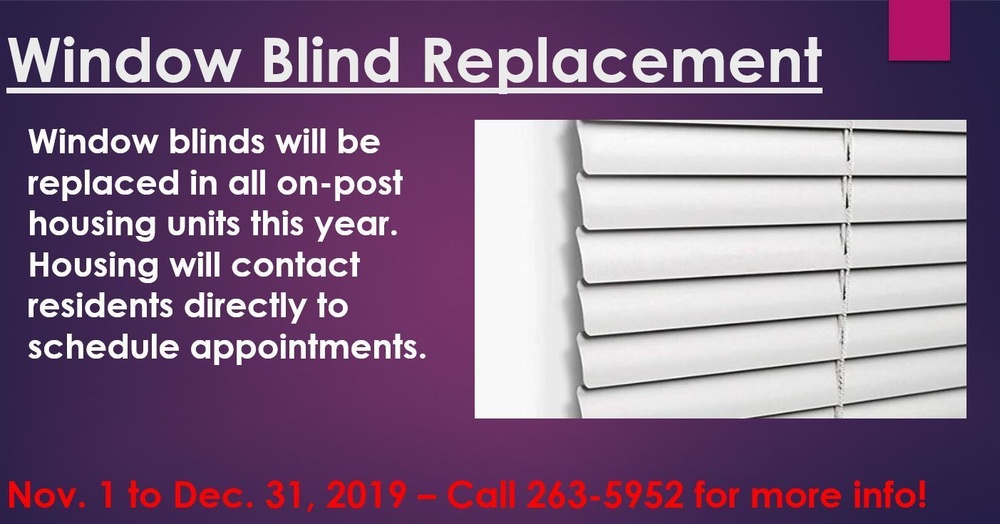Window Blind Replacement