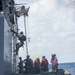 USS Antietam (CG 54, Special Boat Team 12 and EOD Mobile Unit 5 conduct VBSS training exercise