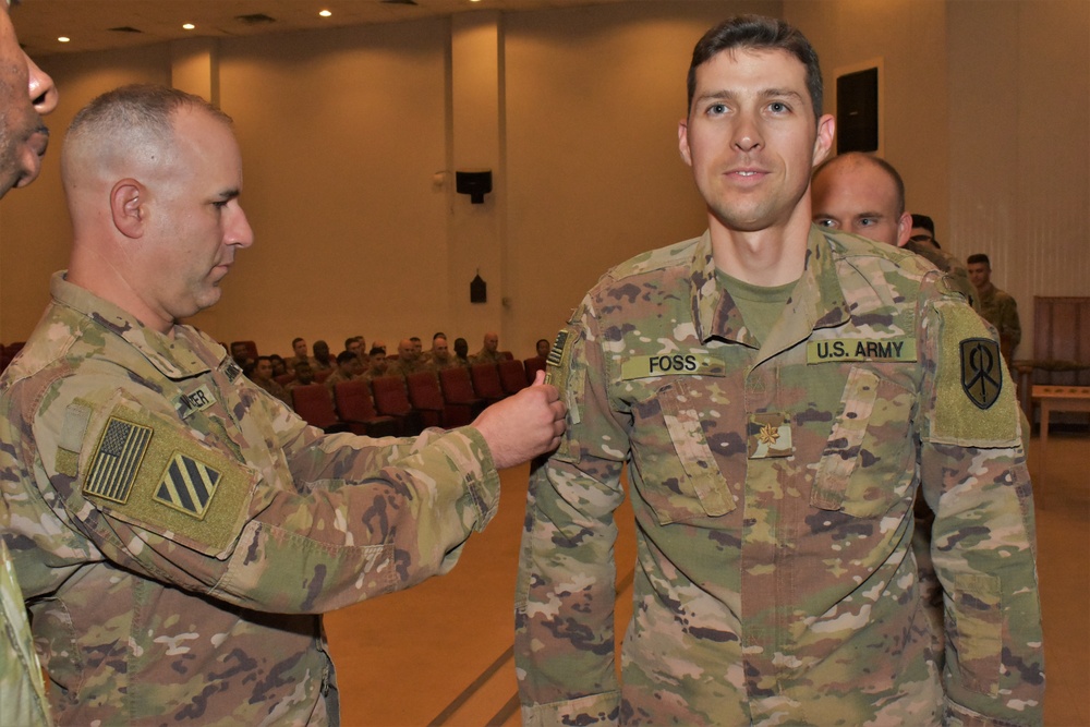 patching ceremony and coin presentation