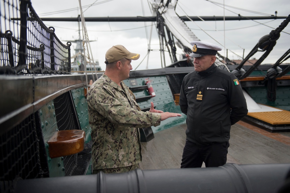 LT. Cmdr. Eoin Smyth Tours USS Constitution