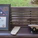 Gifts from LT Yahalom sit on bench prior to presentation