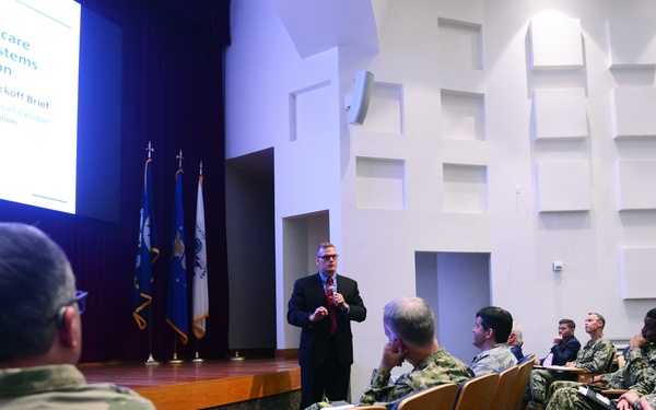 Air Force Maj. Gen. Speaks at  speaks at Military Health System GENESIS kick-off at Naval Medical Center San Diego