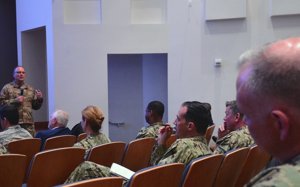 Air Force Maj. Gen. Speaks at  speaks at Military Health System GENESIS kick-off at Naval Medical Center San Diego