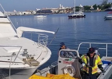 Coast Guard, Clean Harbors remove pollution threat from abandoned vessel in San Juan Harbor