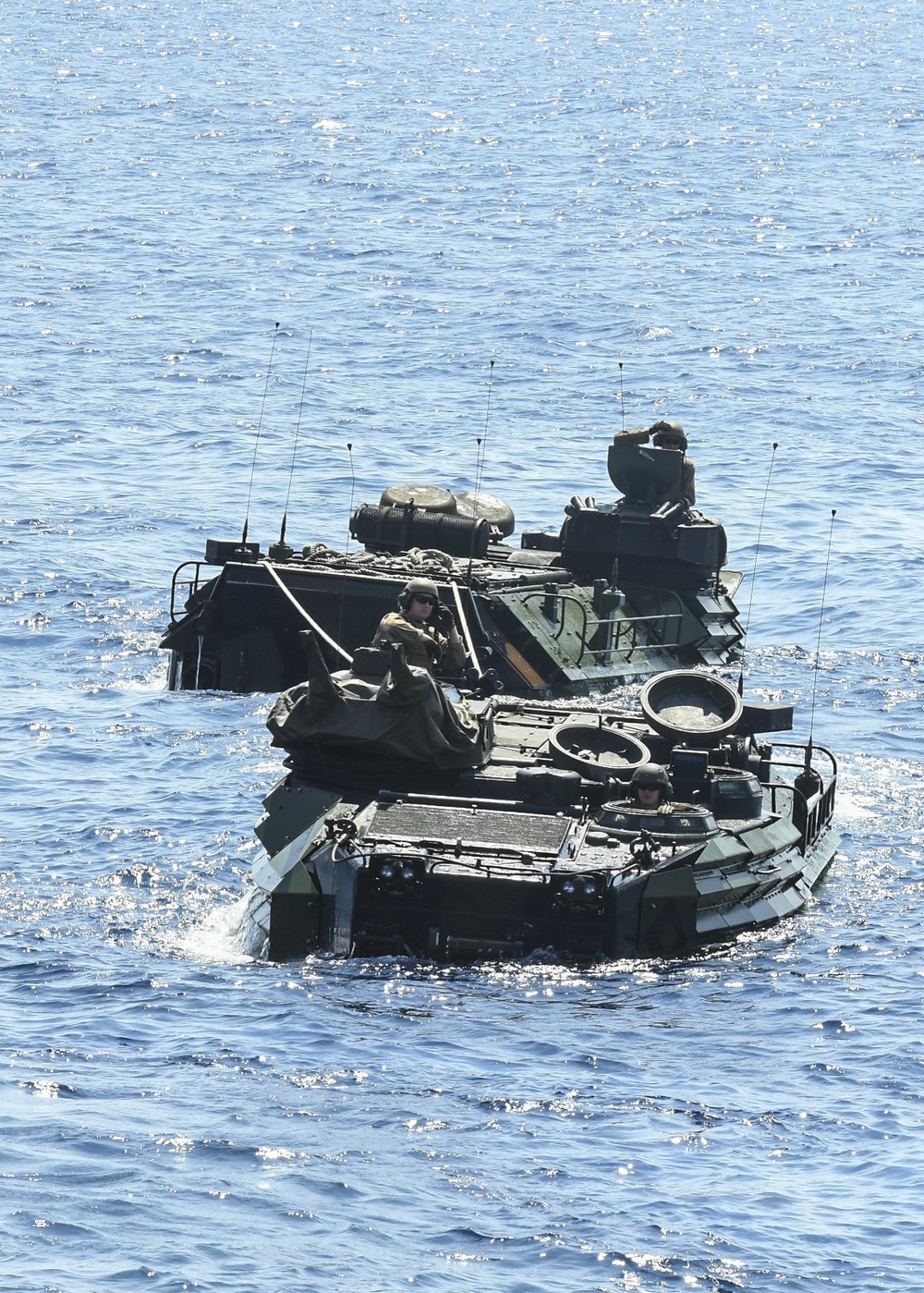 USS Germantown (LSD 42) AAVs Ops