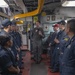 USS Chancellorsville Rear Admiral Wikoff Visit