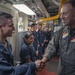 USS Chancellorsville Rear Admiral Wikoff Visit