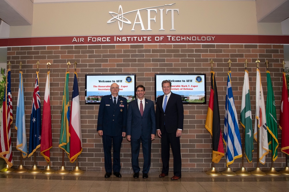 Secretary Esper Holds Town Hall at Air Force Institute of Technology