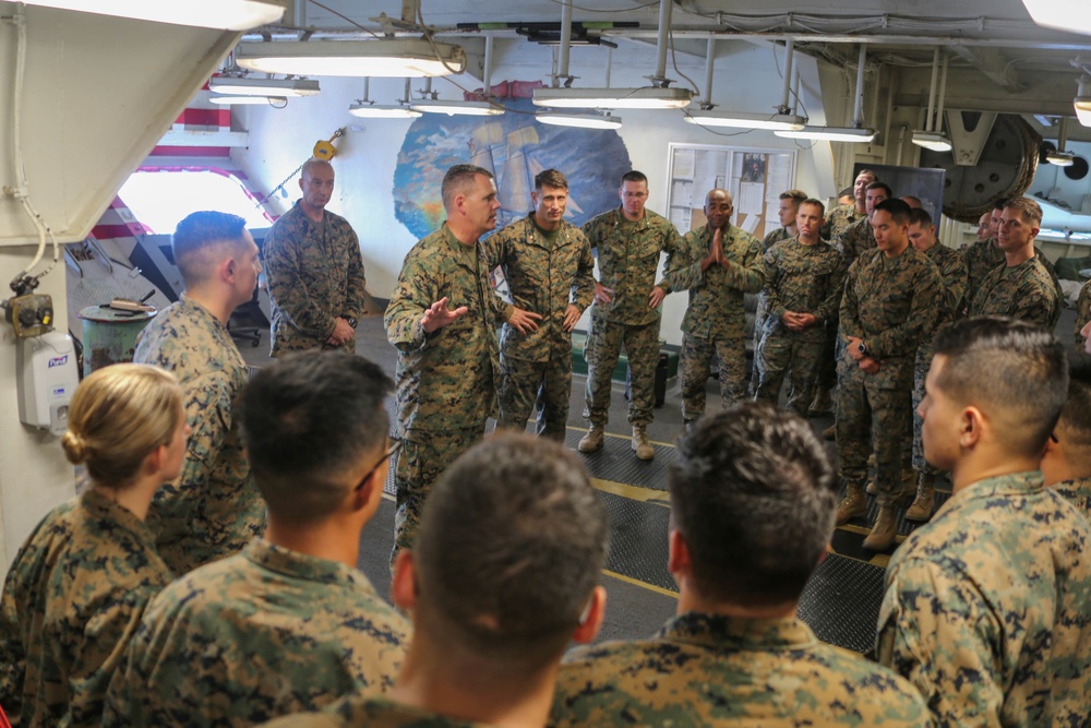 Promotions Aboard the USS Wasp