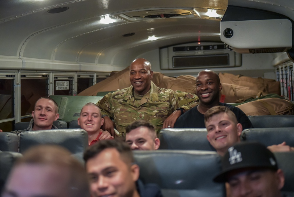 CMSAF Wright joins LRAFB Wingman Day