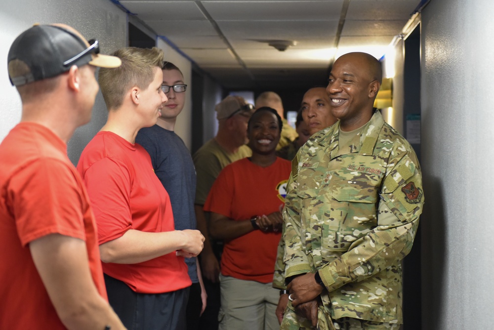CMSAF Wright joins LRAFB Airmen for Wingman Day
